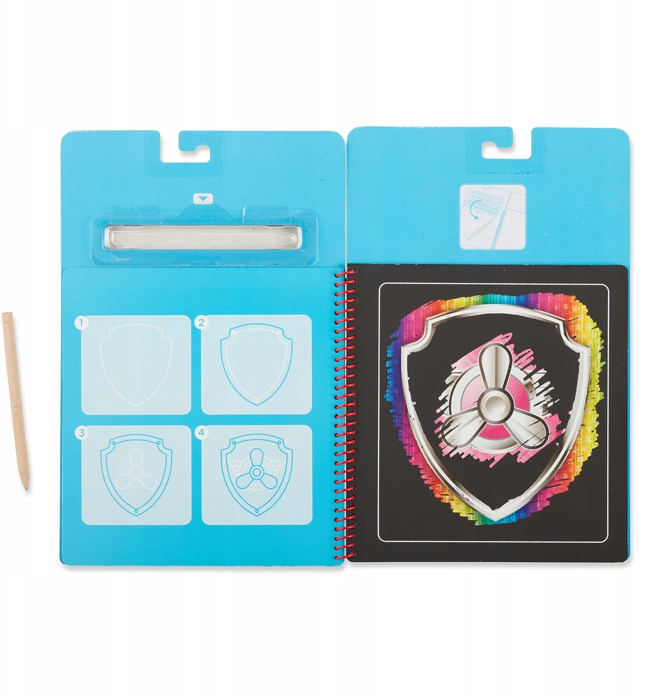 Melissa & Doug PAW PATROL SKYE BOOK MELISSA SCRATCH PAD AUTOMOBILIŲ KELIONIŲ ŽAISLAS