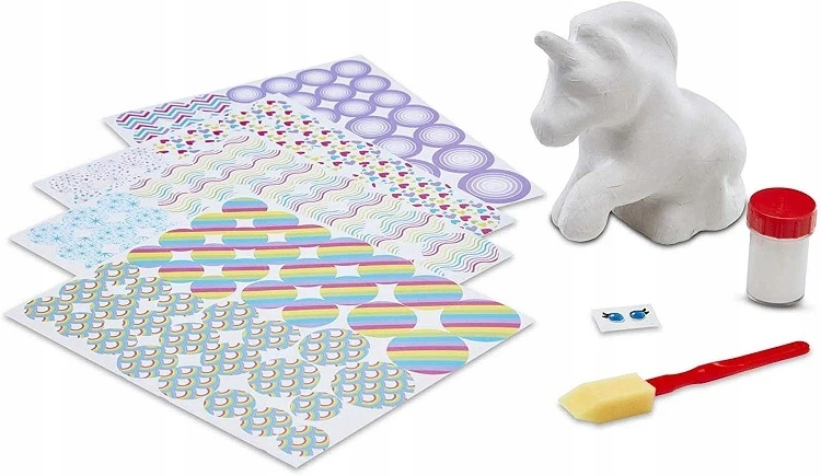 Melissa & Doug vienaragis lipdukų dekoravimo rinkinys vaikams
