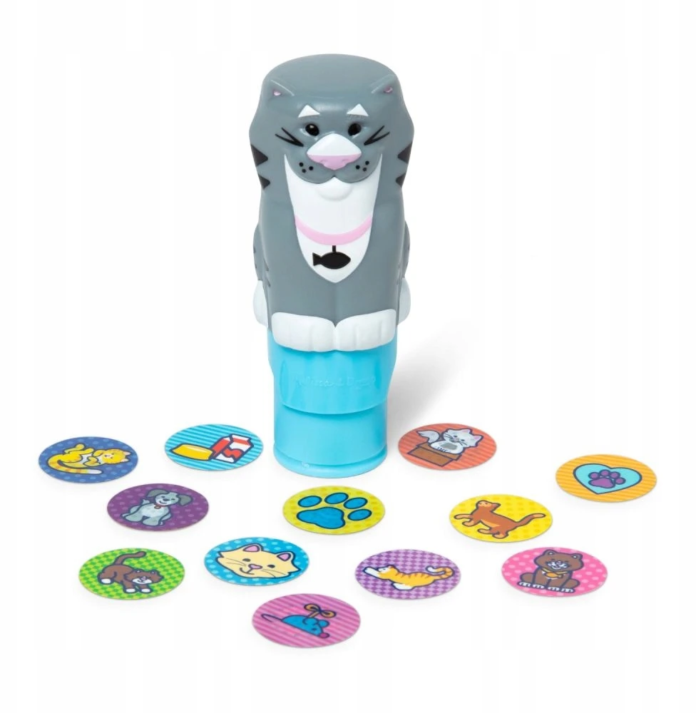 Melissa & Doug Žaislai vaikams 3+ Lipdukai Antspaudas Cat StickerWOW knyga