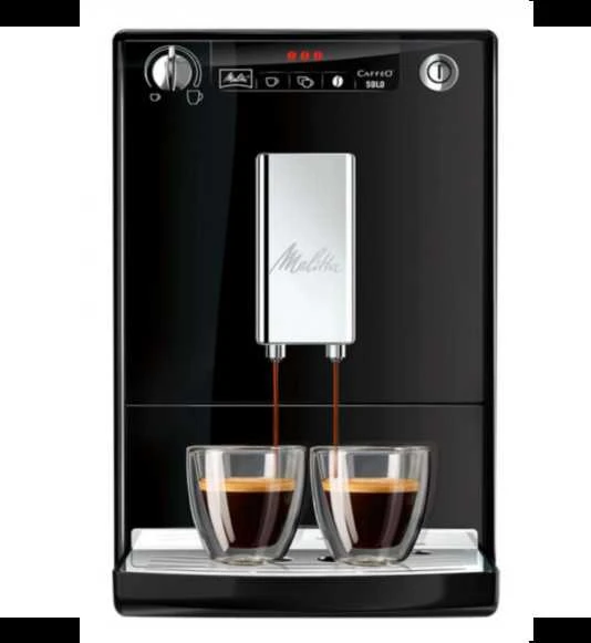 MELITTA automatinis kavos aparatas E950-101 solo, juoda-sidabro spalva