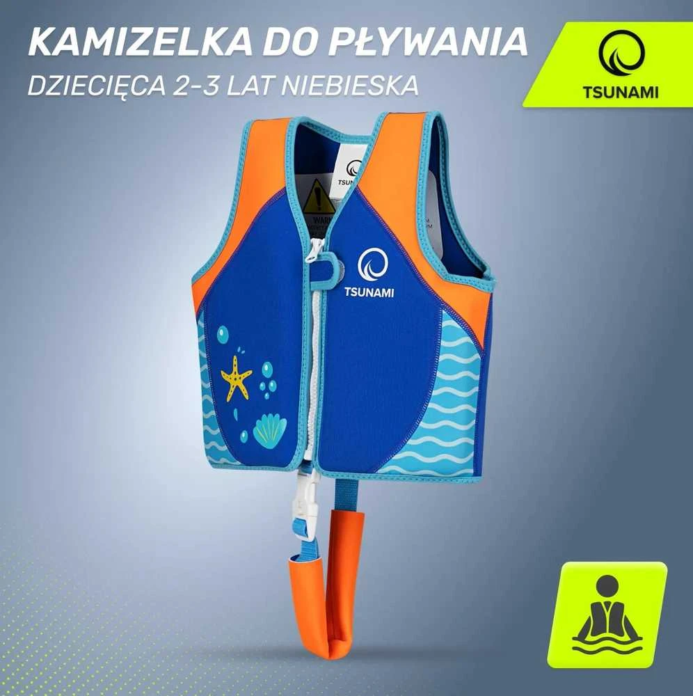 Mėlyna TSUNAMI plaukimo liemenė 2-3 metų vaikams