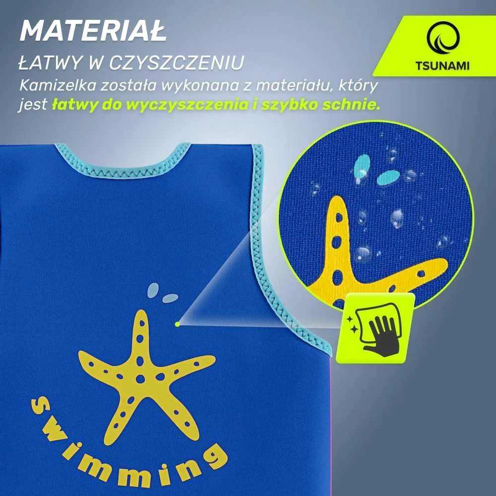 Mėlyna TSUNAMI plaukimo liemenė 2-3 metų vaikams