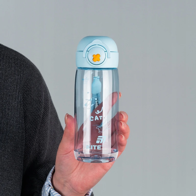 Mėlynas "kite" gertuvė mokyklai, 480 ml