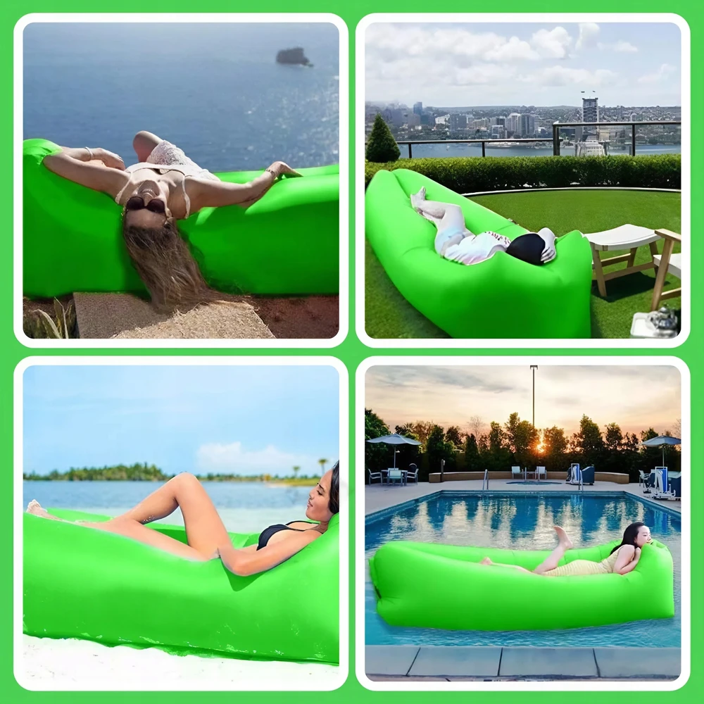 Memflow ČIUŽINIS KĖDĖLIS PRIPUČIAMA SULANKSTAMA SOFA LAZY BAG AIR FOR BEACH XXL foteliu