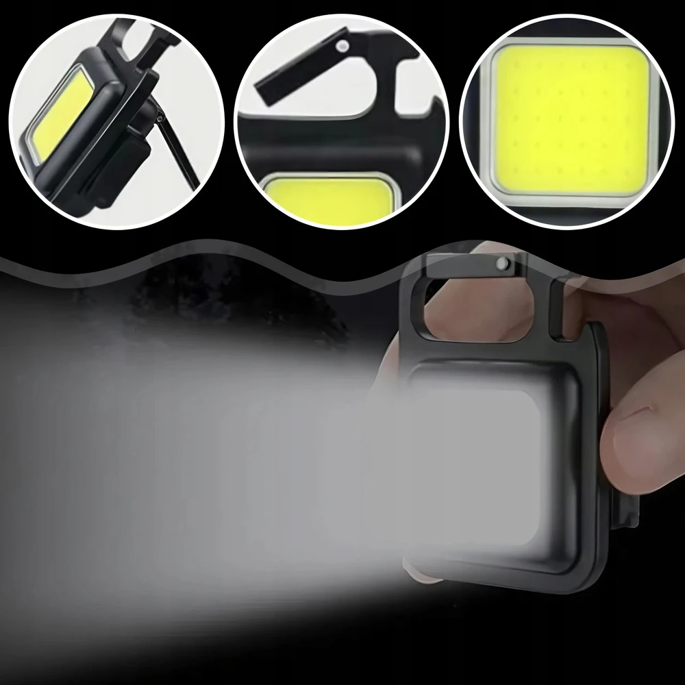 Memflow GALINGAS MINI LED kišeninės lempos laikiklio kojelės RAKTŲ PAKAIKLIS MAGNETO ATIDARYMAS