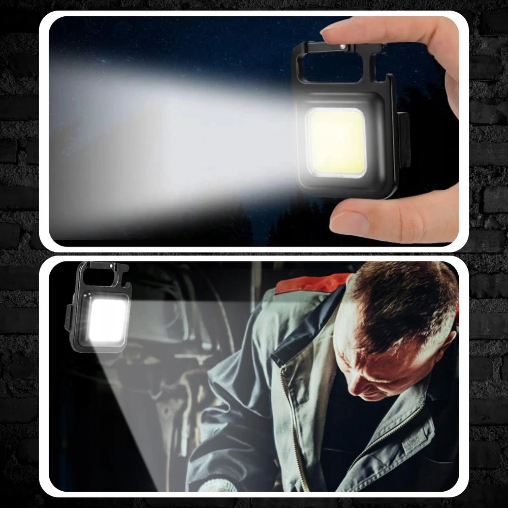 Memflow GALINGAS MINI LED kišeninės lempos laikiklio kojelės RAKTŲ PAKAIKLIS MAGNETO ATIDARYMAS