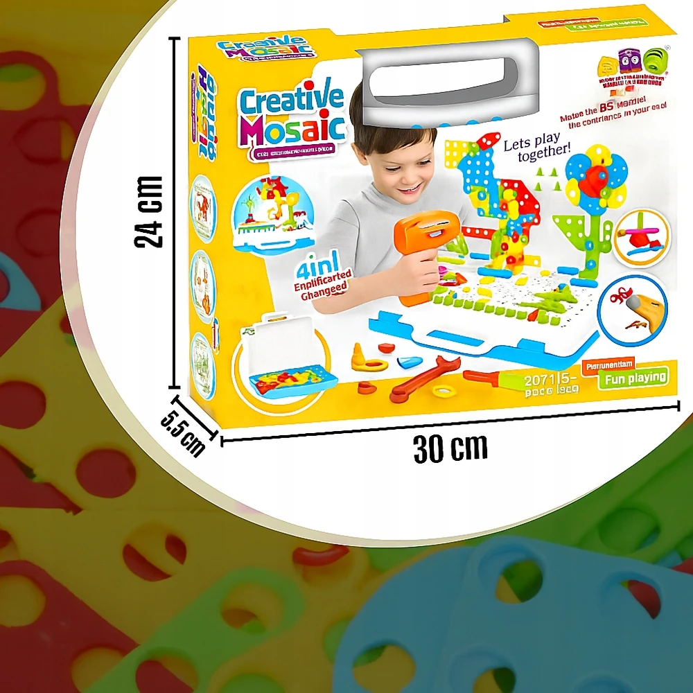 Memflow Lagaminas KONSTRUKCINIAI BLOKAI ATSUKTUČIŲ SRAIGTAI DIY KIT 237 EL