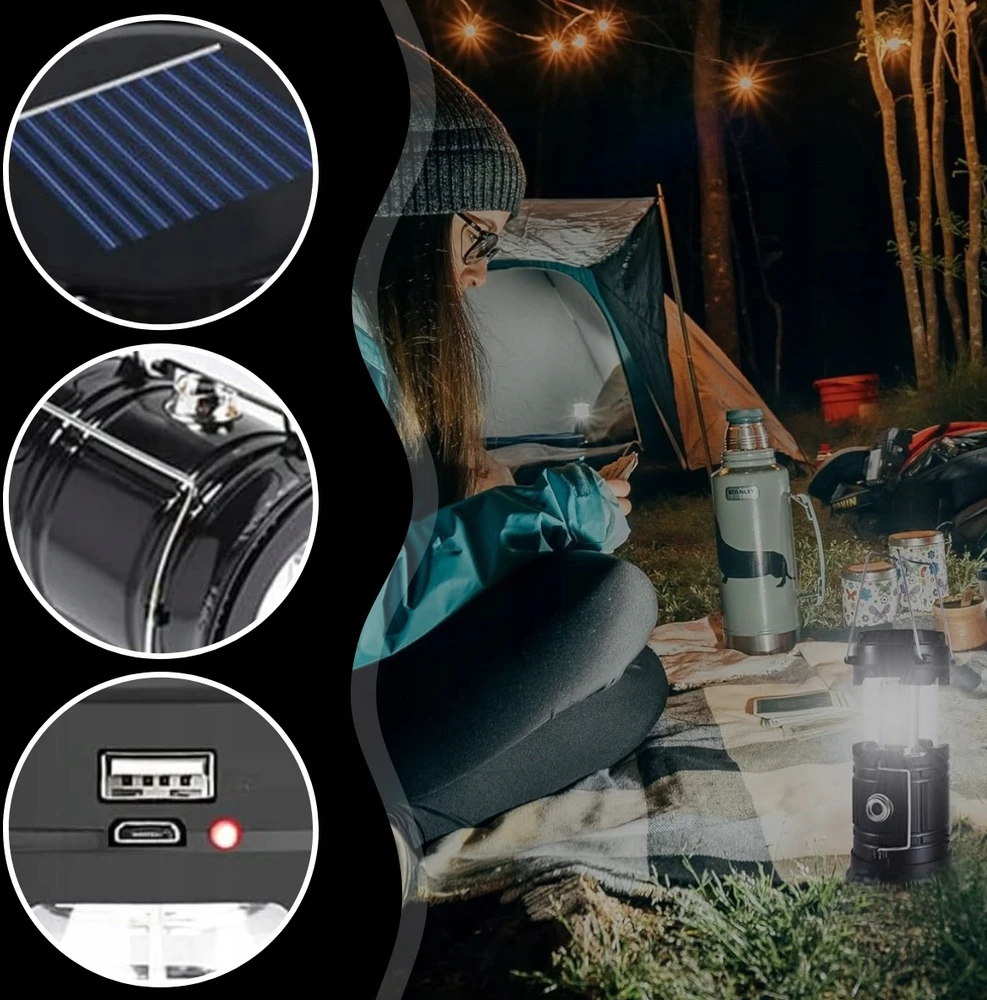 Memflow PATOGI LEMPAS LED žibintuvėlis USB, TURIZMO KEMPINGŲ PAlapinei