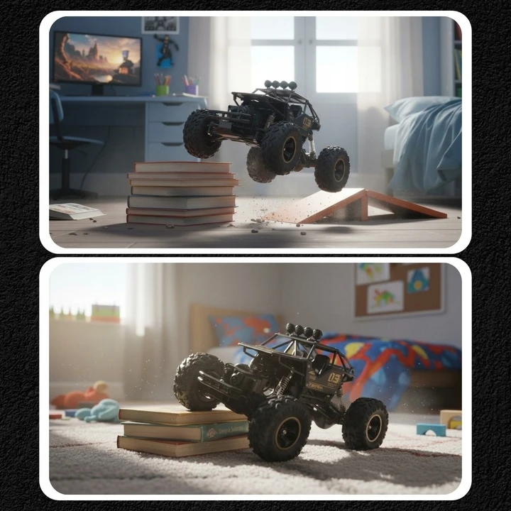 Memflow RC AUTOMOBILIS DIDELIS RC MONSTER NUOTOLINIO VALDYMO PULTAS AUTOMOBILIŲ ILGAUS DRIFTAS