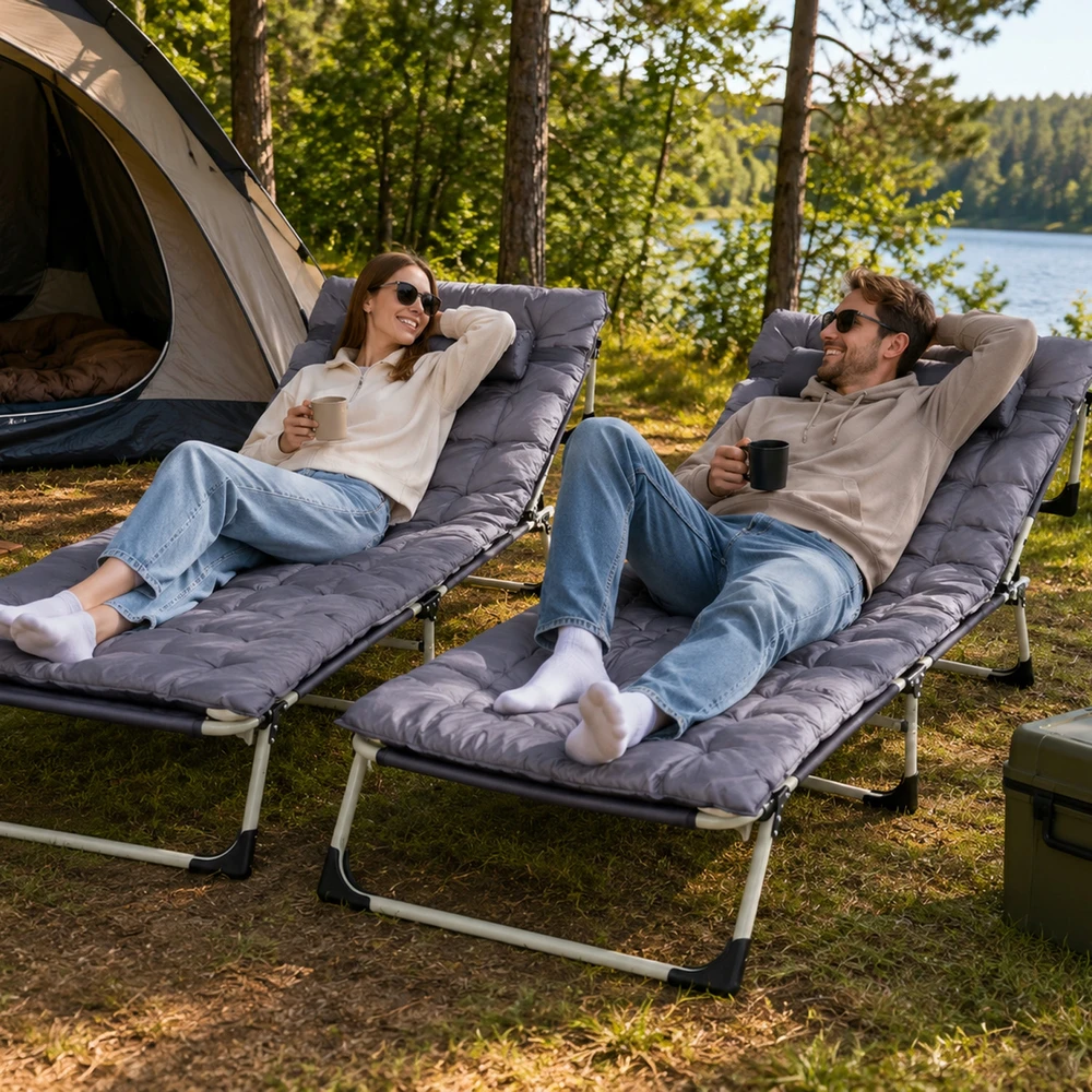 Memflow SODO KĖDĖ, TURISTINĖ LOVA, sulankstoma, PREMIUM, REGULIUOJAMA, PAPLŪDIMAS