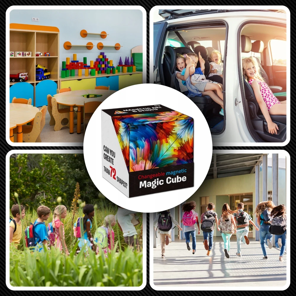 Memflow SPATIAL MAGIC CUBE 3D FIDGET antistresinis magnetinis žaislas