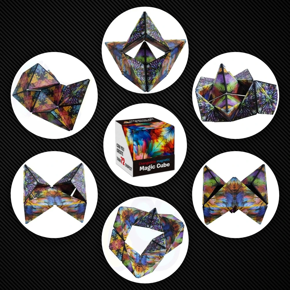 Memflow SPATIAL MAGIC CUBE 3D FIDGET antistresinis magnetinis žaislas