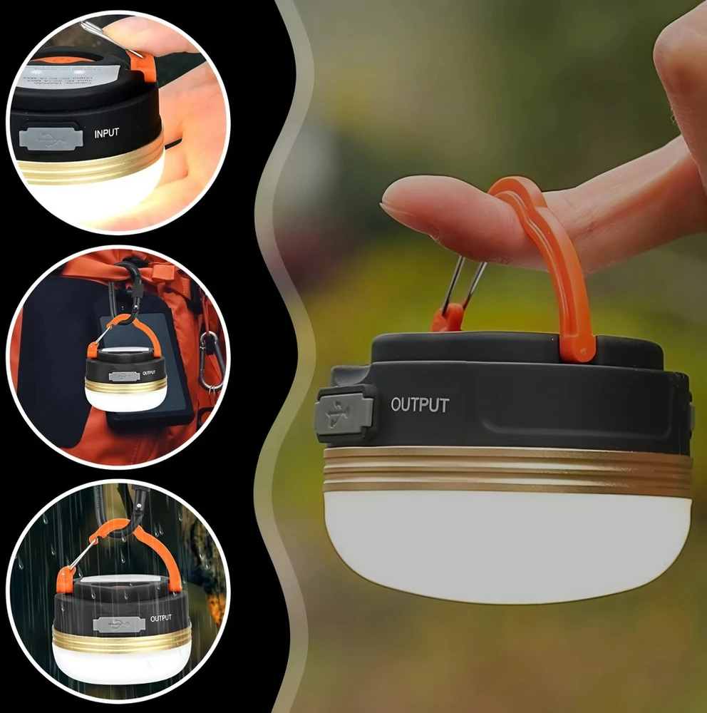 Memflow TOURIST LAMP DAUGIFUNKCINĖ KEMPINGO TORCH POWERBANK LED TENT