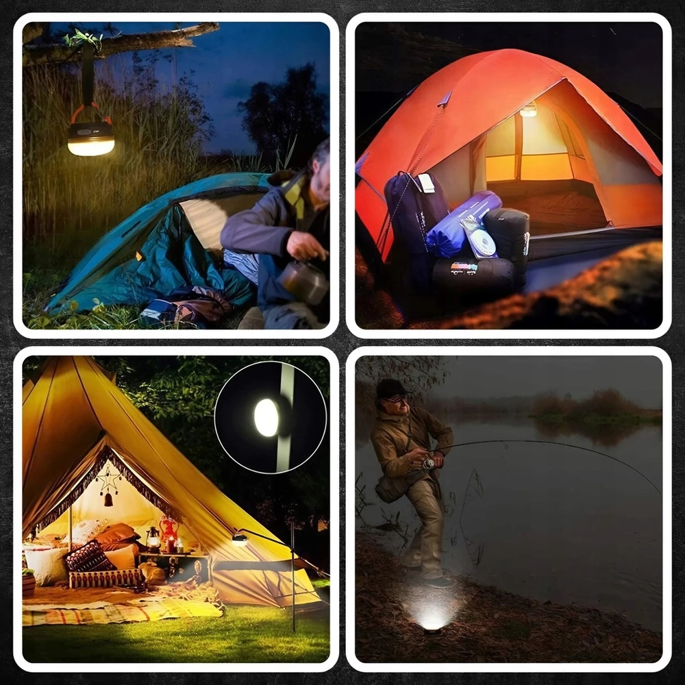 Memflow TOURIST LAMP DAUGIFUNKCINĖ KEMPINGO TORCH POWERBANK LED TENT