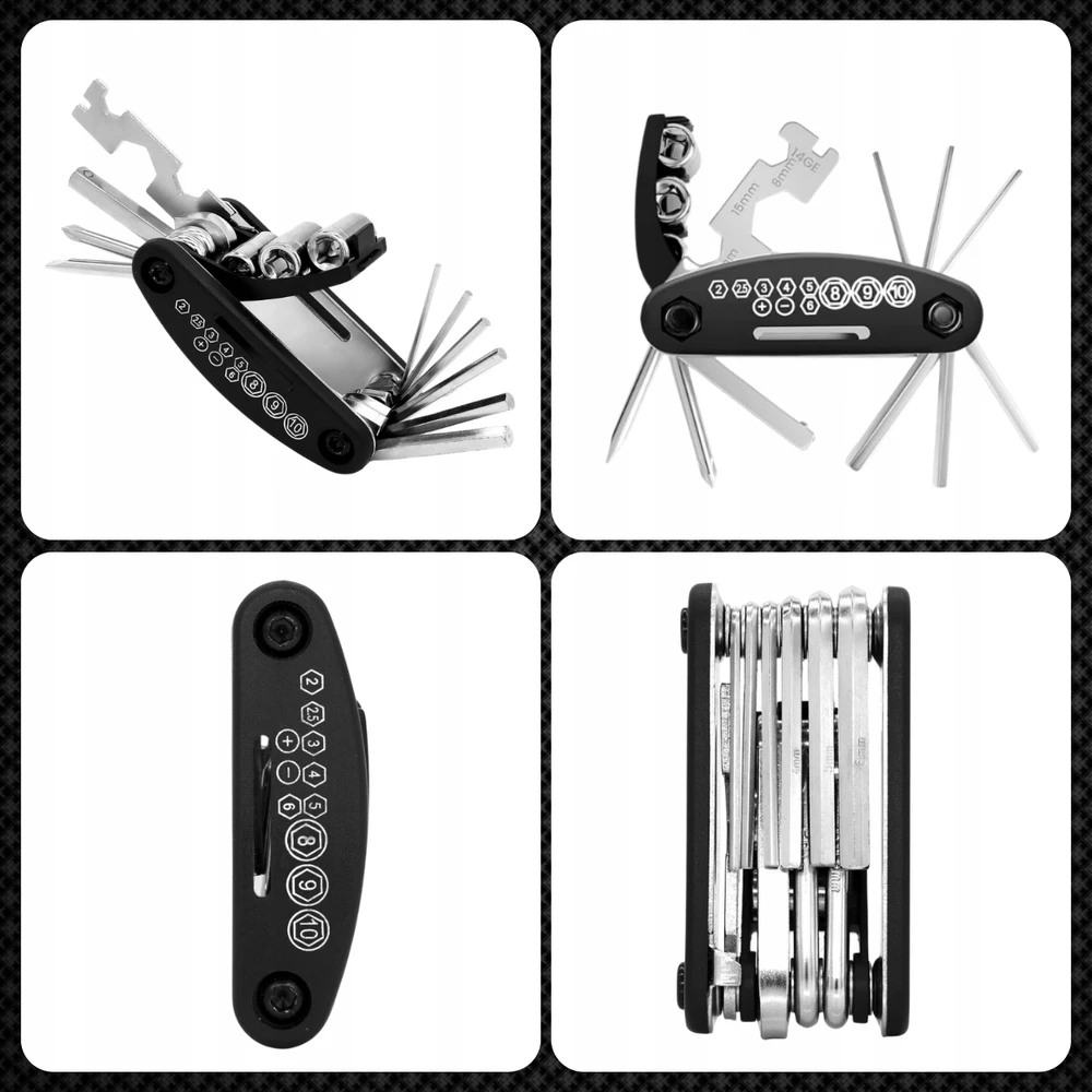 Memflow UNIVERSALUS DVIRAČIO RAKTŲ IR DVIRAČIO ĮRANKIŲ RINKINYS 16in1 MULTITOOL
