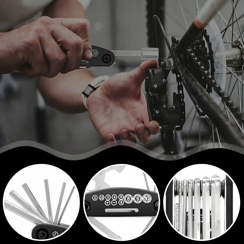 Memflow UNIVERSALUS DVIRAČIO RAKTŲ IR DVIRAČIO ĮRANKIŲ RINKINYS 16in1 MULTITOOL