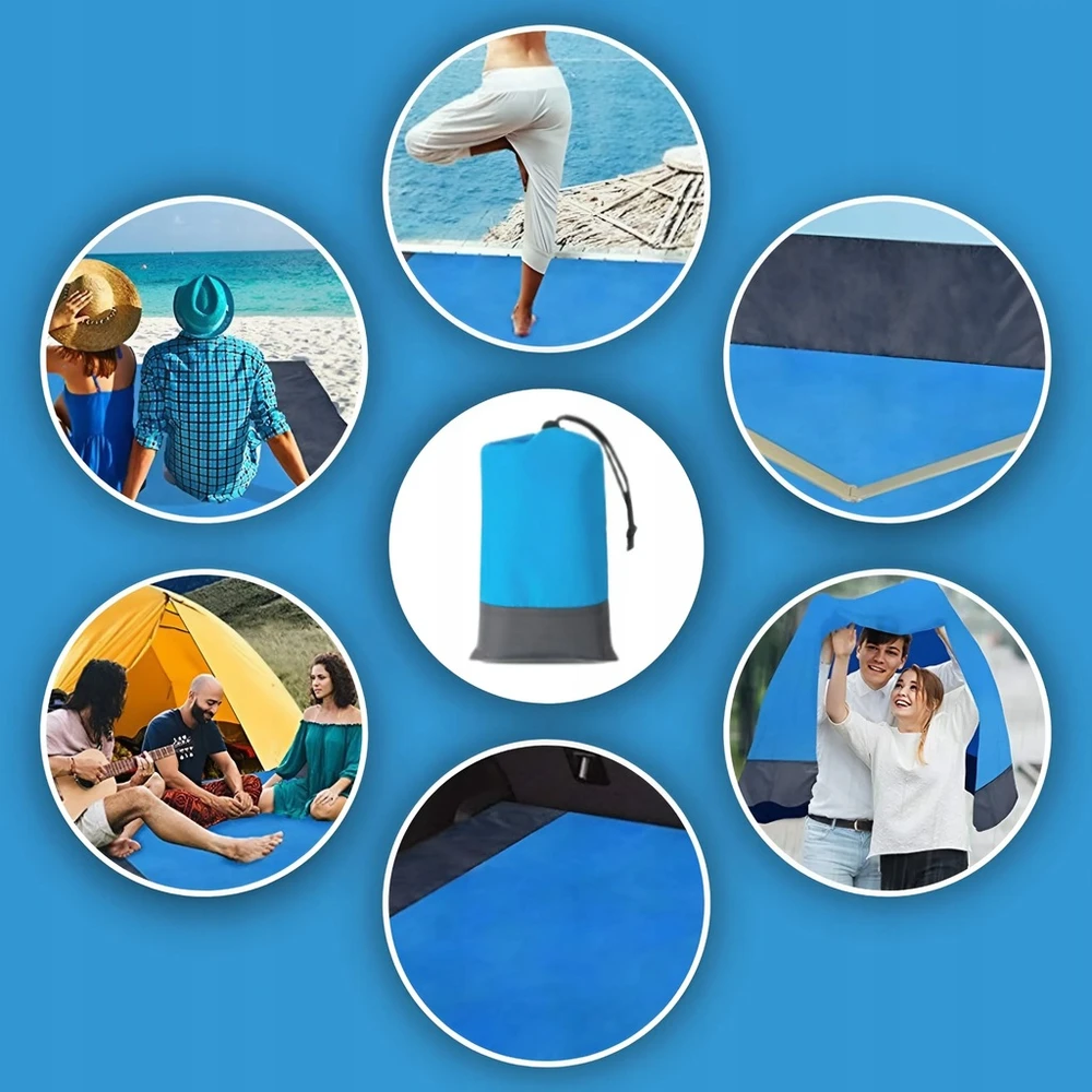 Memflow VANDENIUI ATSPIRUS PLIŪDŽIO PIKNIKO TURISTINIS KILIMAS + HERING CARABINER XL