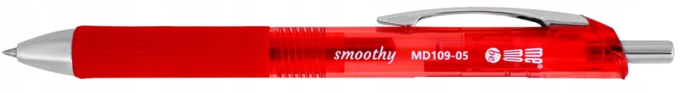 Memobe Smoothy rašiklis, 0.5mm, raudonas, 6 vnt.