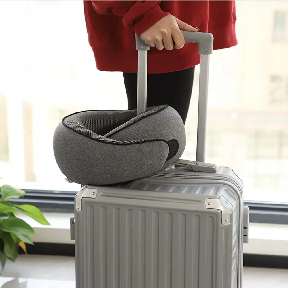 Memory Foam Snail Travel Pillow + Mask + Plugs | Lėktuvo pagalvė
