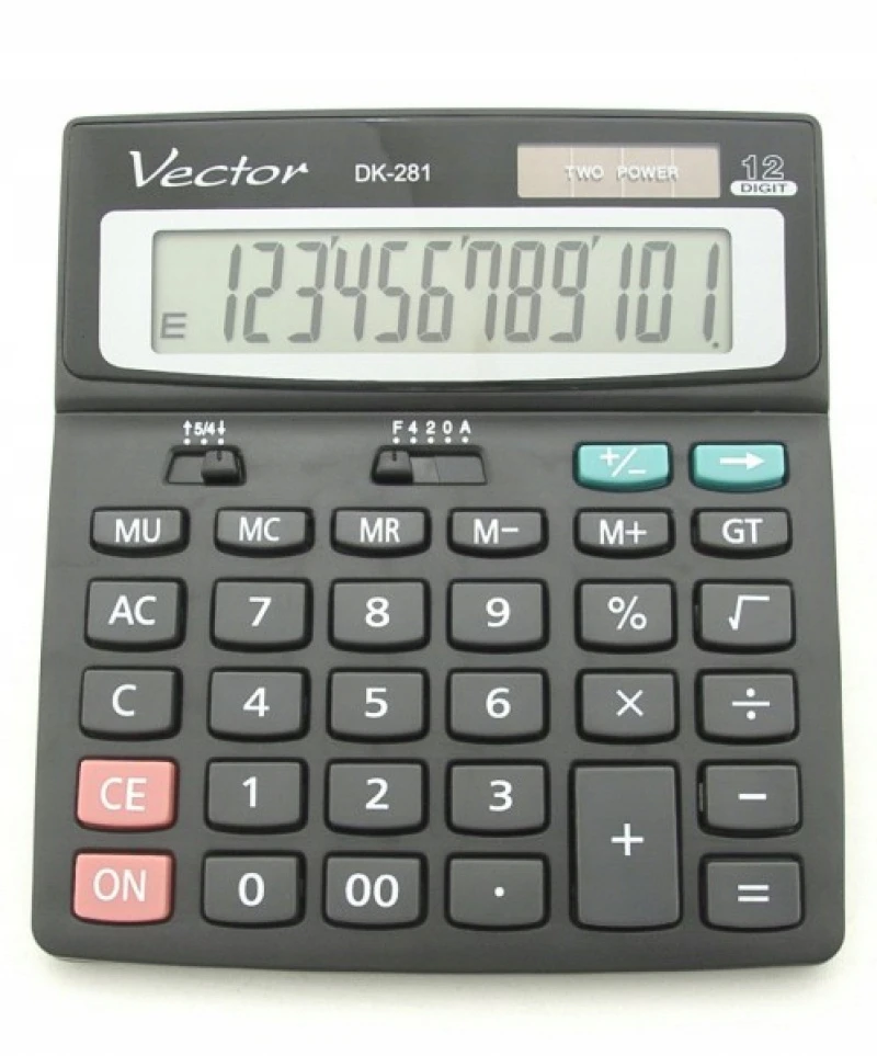 Men's Vector KALKULATOR BIUROWY VECTOR DK-281 12 POZYCJI