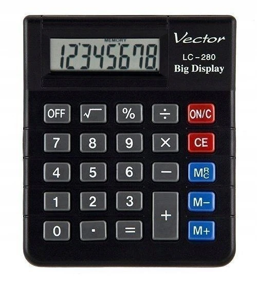 Men's Vector Vyrų Vector skaičiuotuvas VECTOR LC-280 8p