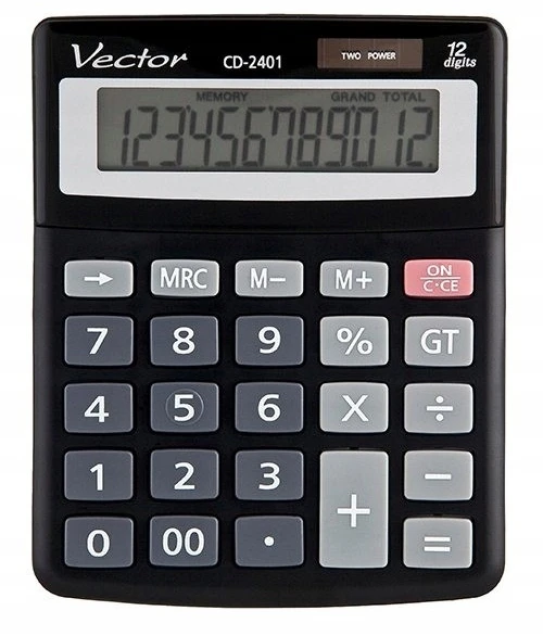 Men's Vector Skaičiuotuvas Vector Cd-2401, juodas