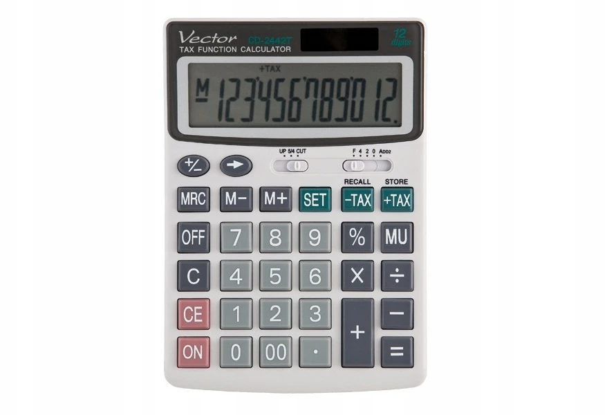 Men's Vector Vector Dk-222 12-pozicijų biuro ir mokyklinis skaičiuotuvas