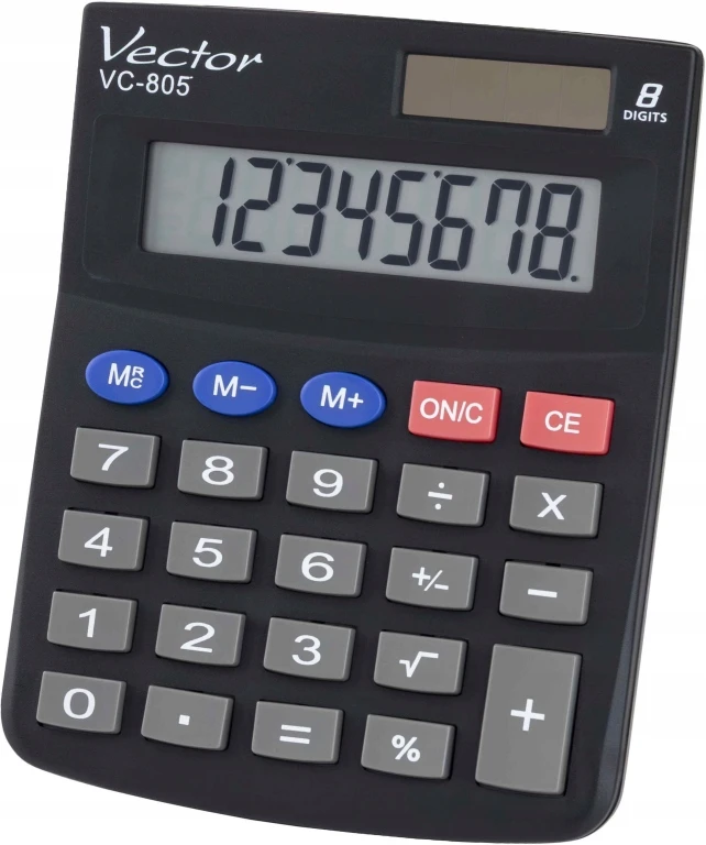 Men's Vector Vector VC-805 Office Calculator, juodas