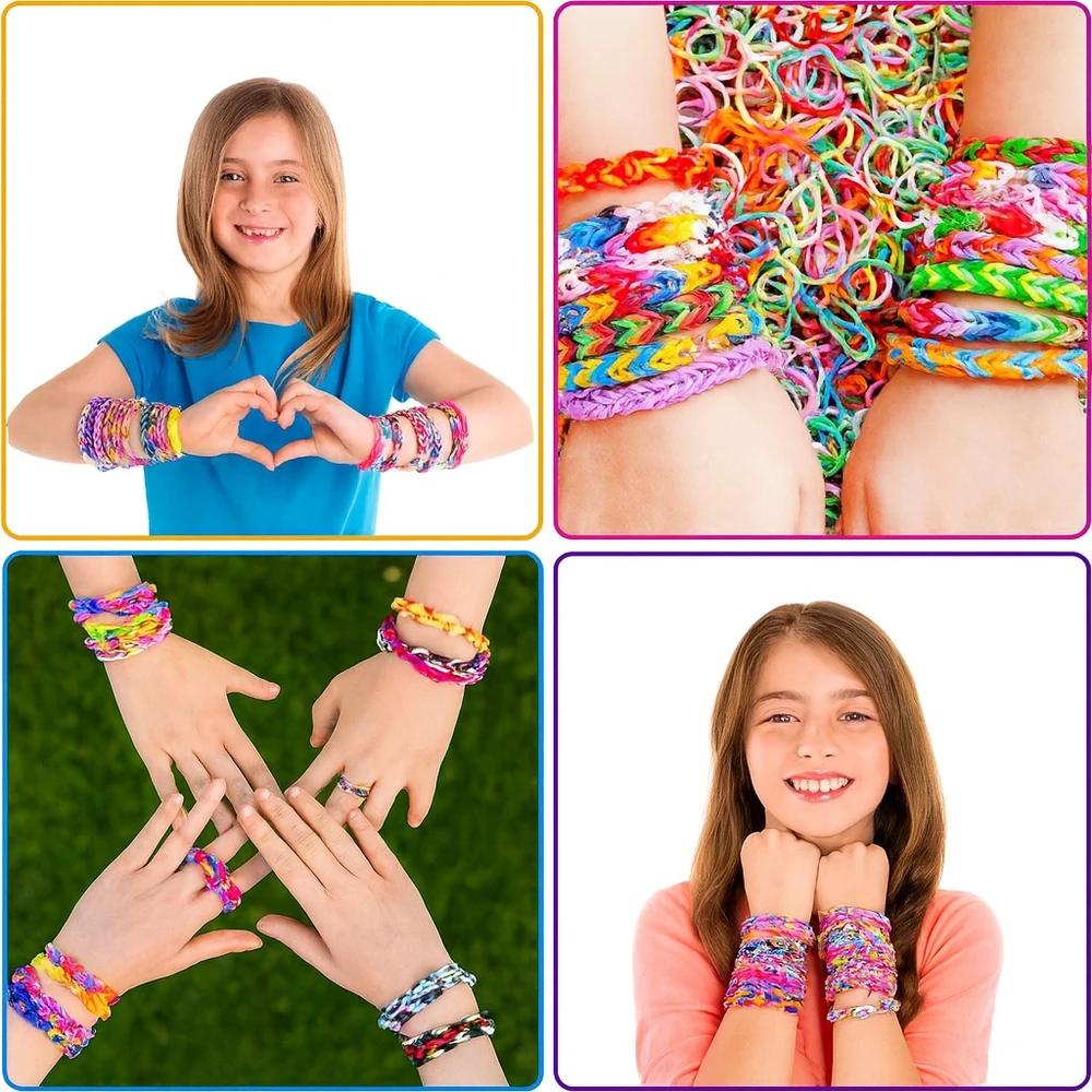 Mensen GUMOS PAPUOŠALŲ GAMYBOS APYRANKĖMS MEGA CREATIVE RINKINYS XXL 6800 vnt.