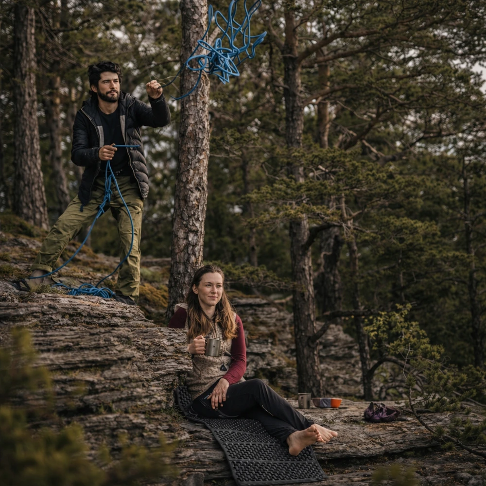 Mensen SULANKSTAMAS ATRAMIMO KILIMAS TURISTŲ IŠGYVENIMO PAPLŪDŽIO KARINIS KEMPINGAS 188cm