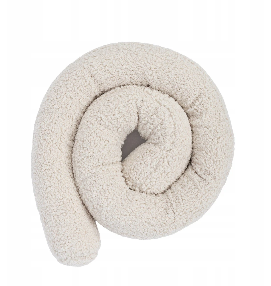 Meowbaby Ochraniacz Volelis dla Dziecka do Łóżeczka - Safe Roll Bearly kreminė 300 cm