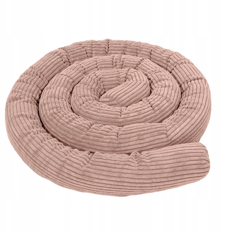 Meowbaby Ochraniacz Volelis do Łóżeczka - Safe Roll Aesthetic Kolor powder-pink 1,5m