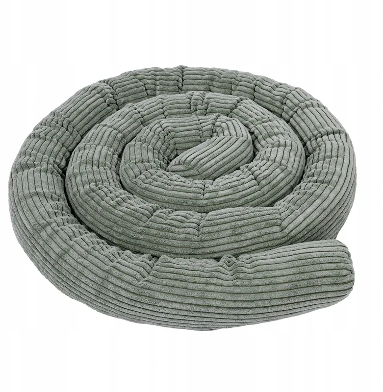 Meowbaby Ochraniacz Volelis do Łóżeczka Safe Roll Aesthetic olive-žalias 1,5m