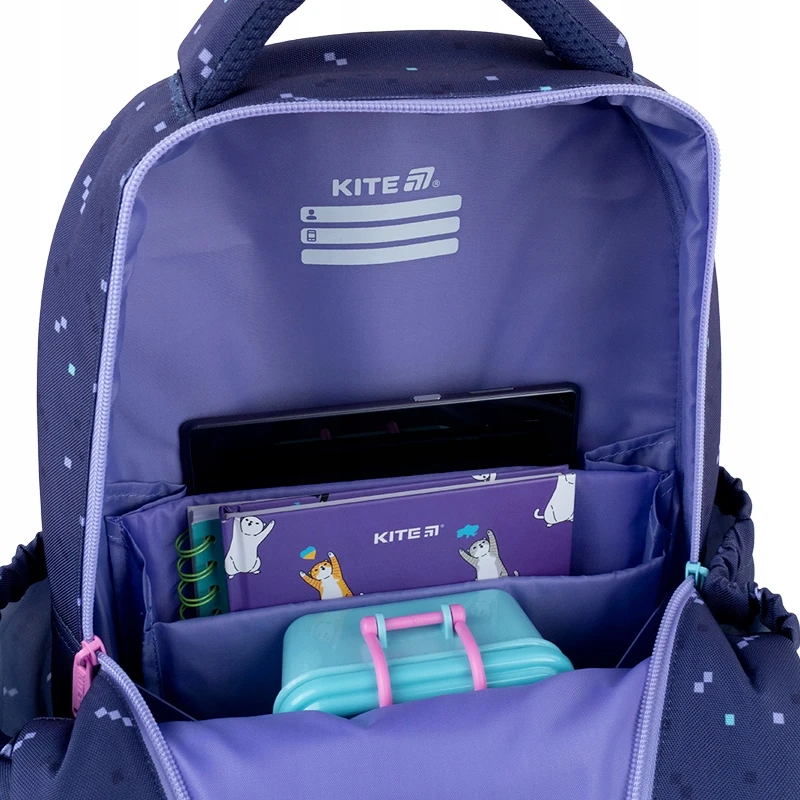 Mergaičių mokyklinė kuprinė Kite 9-12 m. su daug skyrių