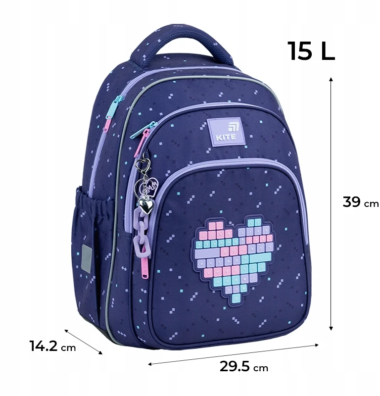 Mergaičių mokyklinė kuprinė Kite 9-12 m. su daug skyrių