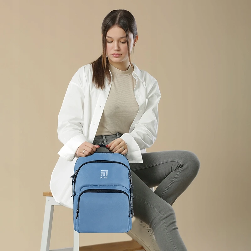 Mergaičių mokyklinė kuprinė Kite K24-2589s-4, mėlyna, 9l