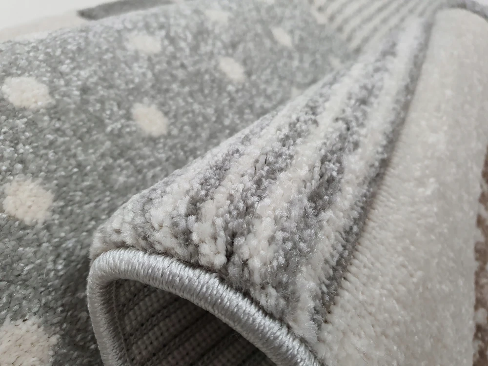 Merinos Dywan DIAMOND 3D 120x170 tęcza grafit łuki pilka w tęcze GRUBY w stylu boho