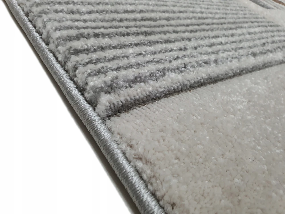 Merinos Dywan DIAMOND 3D 120x170 tęcza grafit łuki pilka w tęcze GRUBY w stylu boho