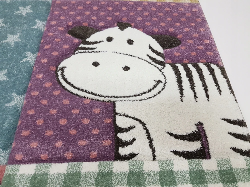 Merinos Dywan DIAMOND 3D PASTEL KIDS 80x150 w zwierzątka