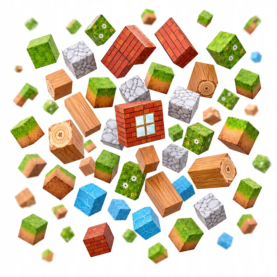 Merkan Magnetinių konstrukcinių blokų rinkinys iš 157 ugdymo elementų PIXELS