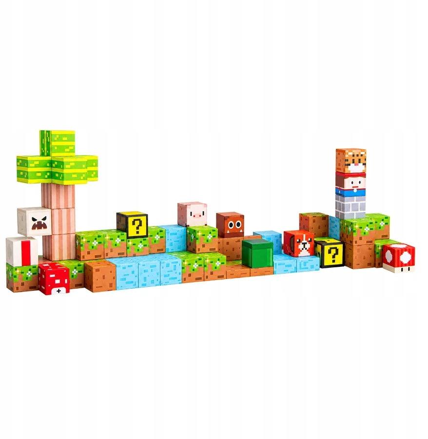 Merkan Magnetinių konstrukcinių blokų rinkinys iš 75 ugdymo elementų PIXELS
