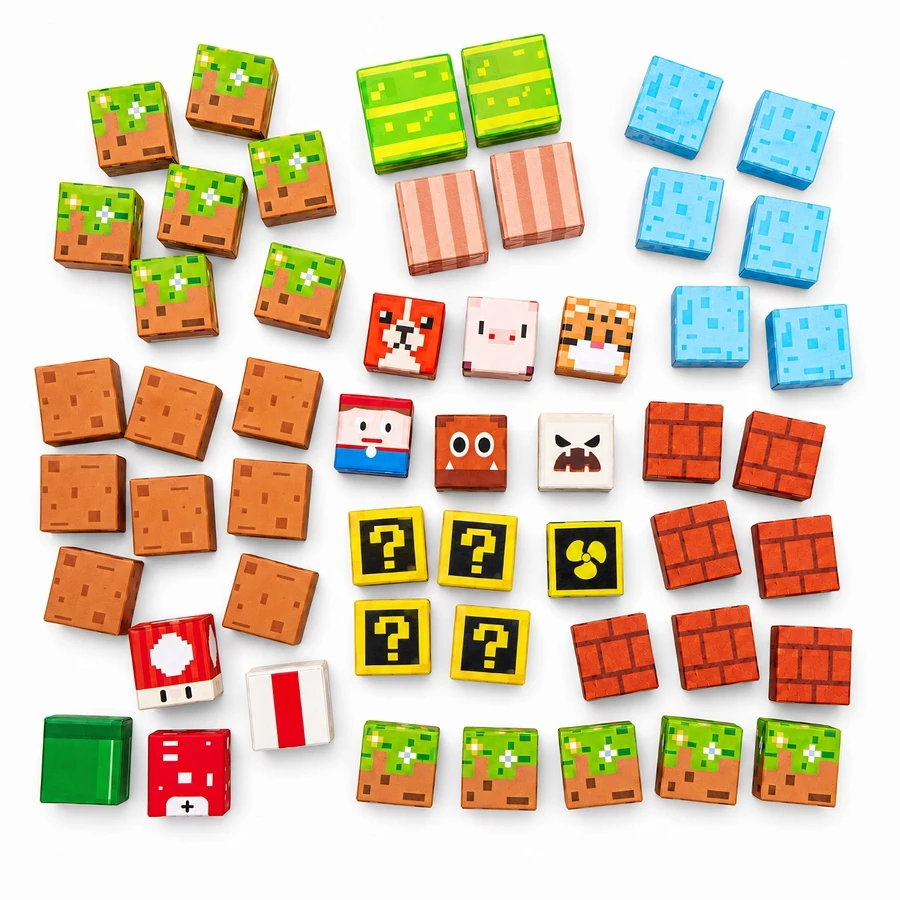 Merkan Magnetinių konstrukcinių blokų rinkinys iš 75 ugdymo elementų PIXELS