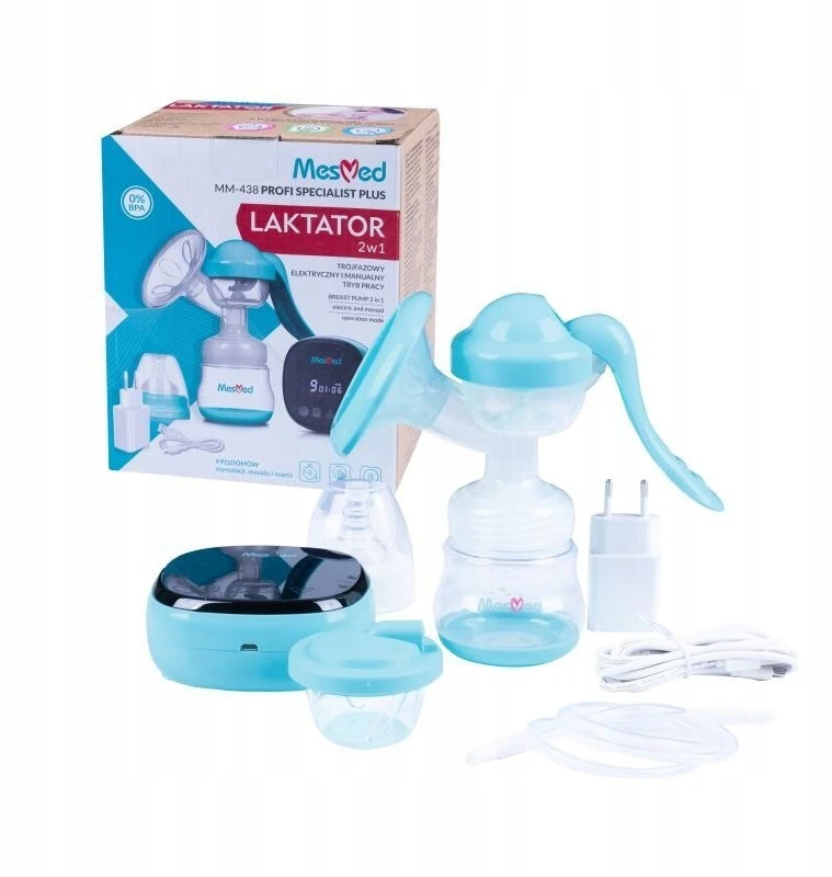 Elektrinis ir rankinis pientraukis MesMed Profi Specialist Plus 2in1