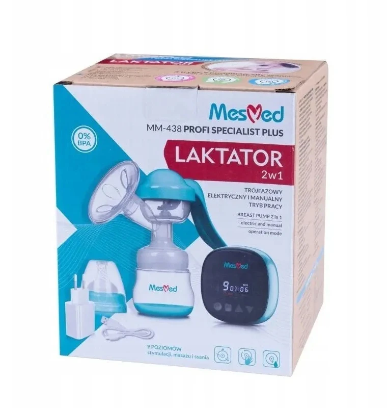 Elektrinis ir rankinis pientraukis MesMed Profi Specialist Plus 2in1