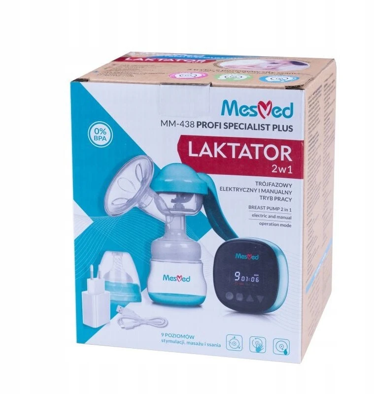 Elektrinis ir rankinis pientraukis MesMed Profi Specialist Plus 2in1