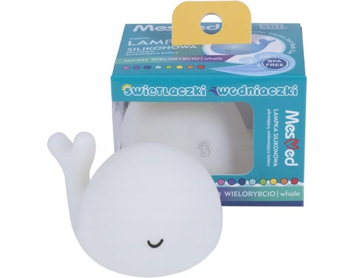 Mesmed Mescomp Mobilioji auklė LED banginis silikoninis žaislas
