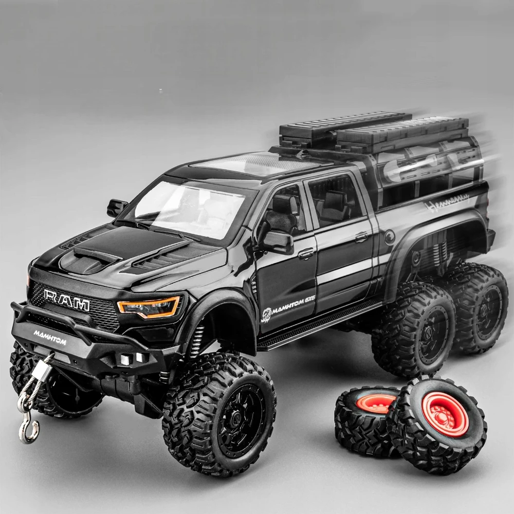 METAL MODEL DODGE RAM 1000 MAMMOTH PICK-UP DRIVE LED GARSAS AUTO 1:24