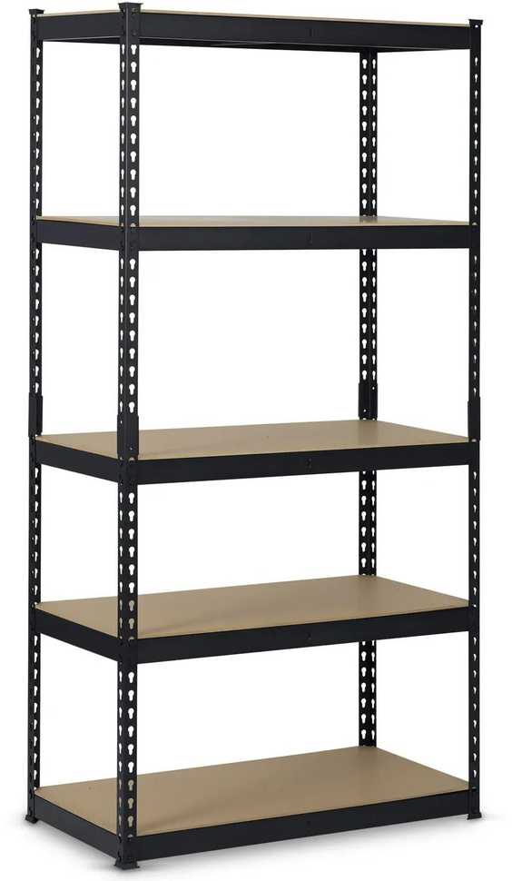 Metalinė daiktų laikymo lentyna 183 x 90 x 45 cm Humberg HR-700 juoda
