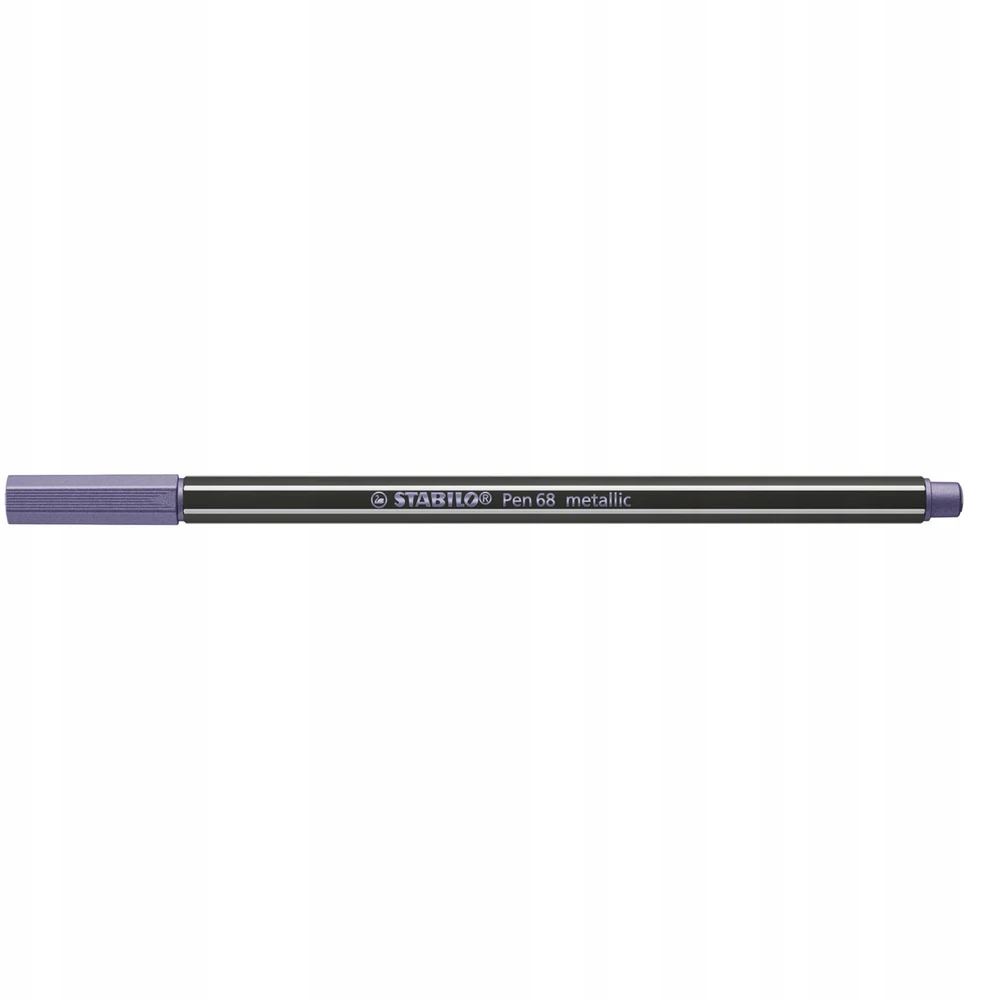 Metalinė flomasteris - STABILO Pen 68 metalinis - Rinkinys x 10 flomasterių vidutinės galvutės - Lilas