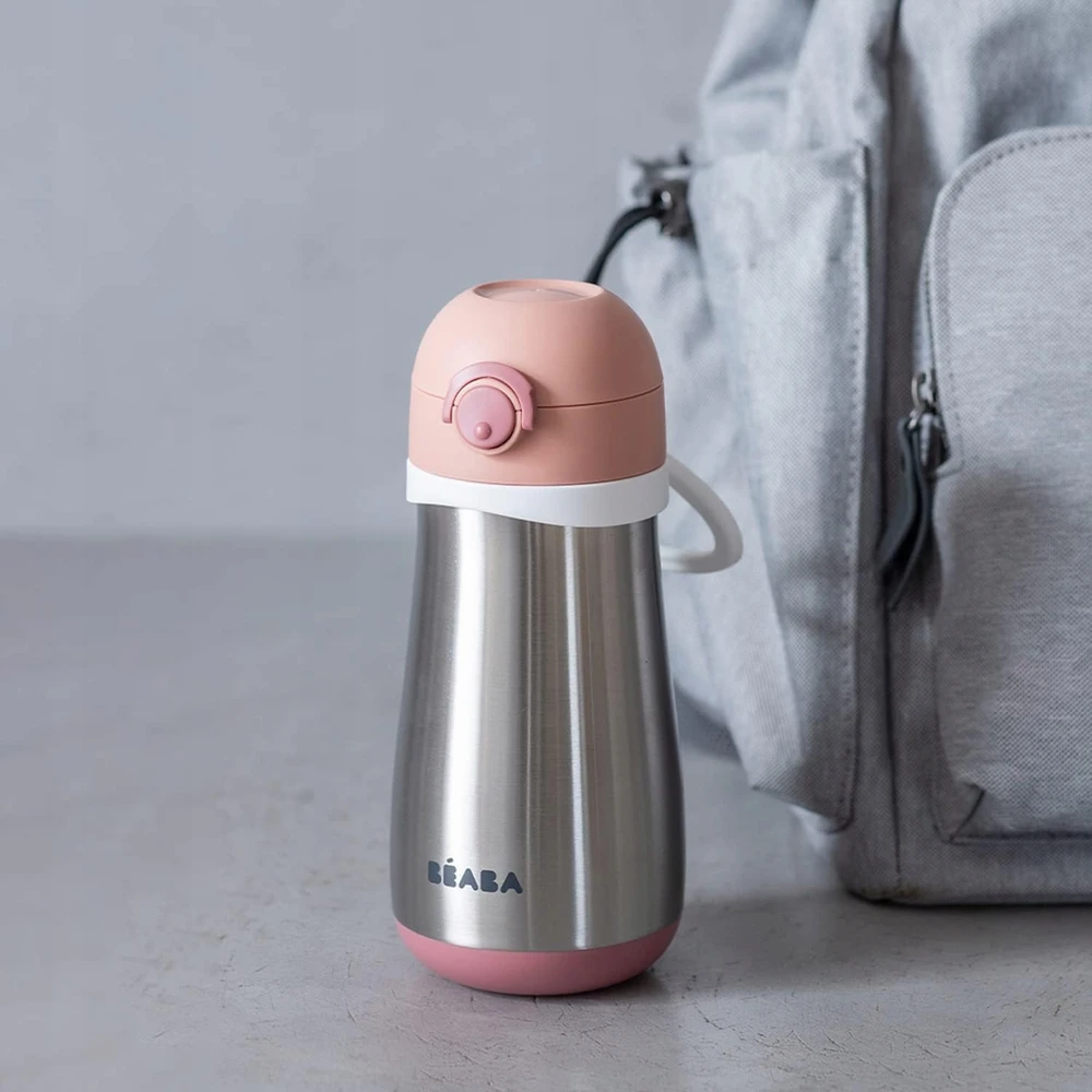 Beaba metalinė gertuvė nuo 18 mėn., 350 ml, spalva: rožinė